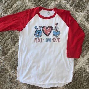 Dr Seuss Baseball tee